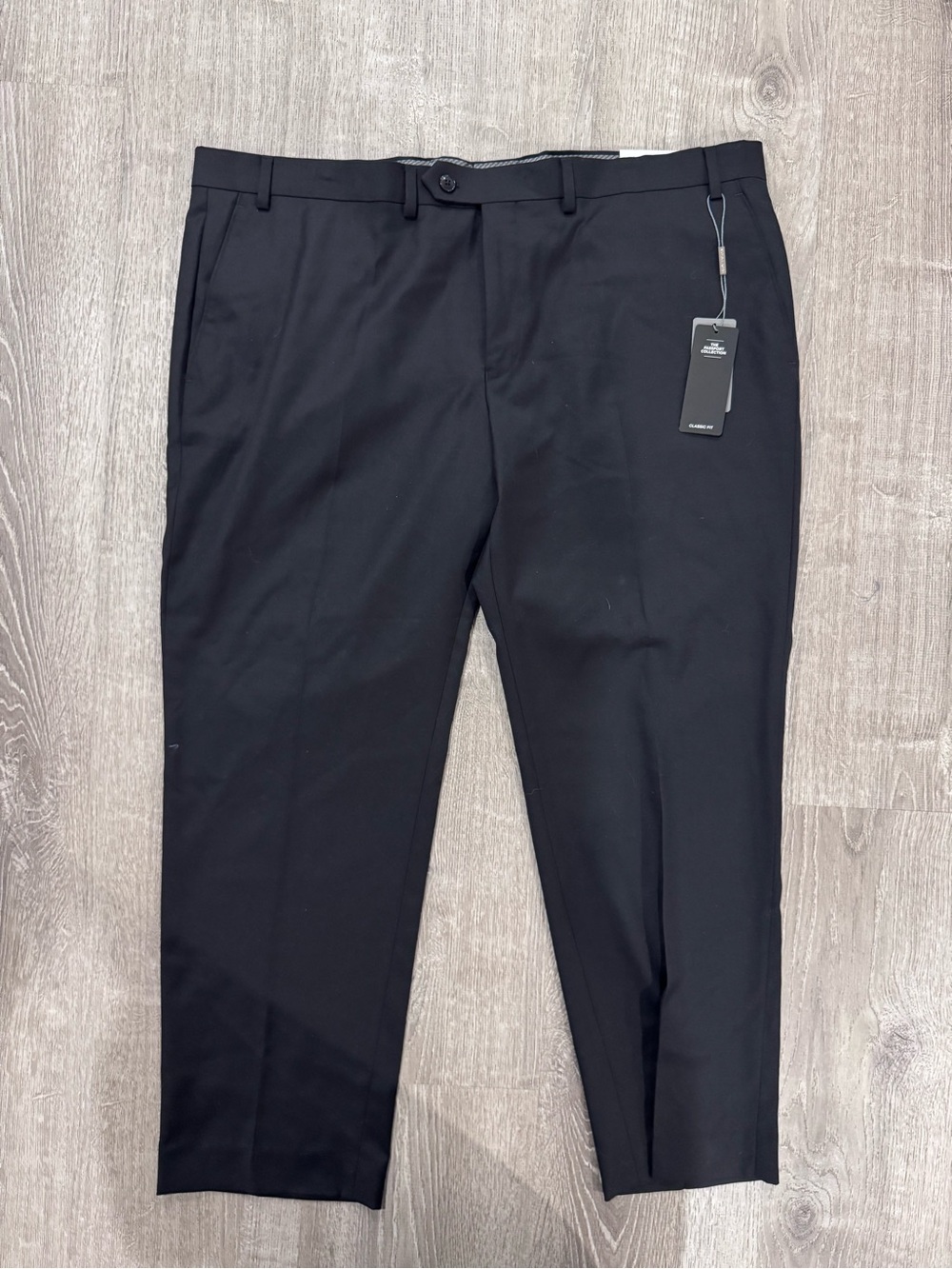 Michael Kors Men's Black Flat-Front Dress Pants